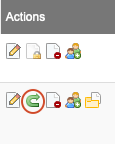 Select the Reopen icon in the Actions column to recover an archived review.