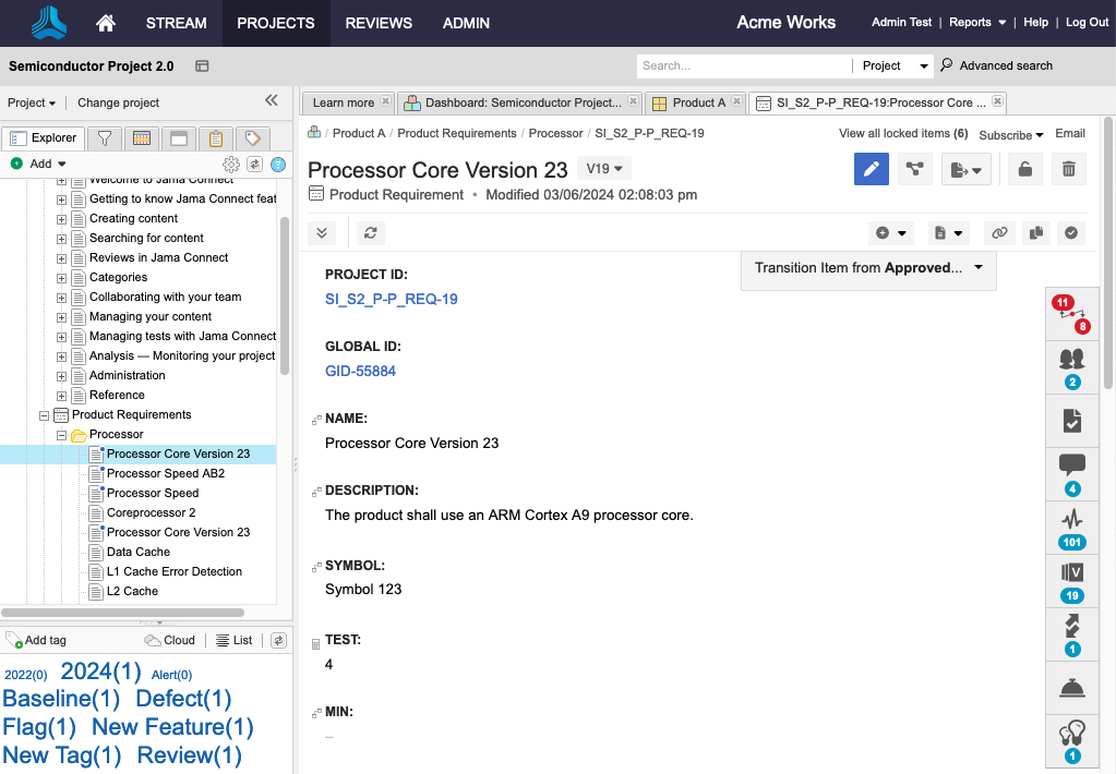 Customize the Explorer Tree, view content, and configure fields in your workspace.