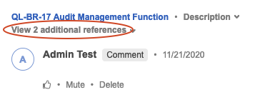 Select View additional references to see more.