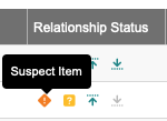 Suspect Item widget.