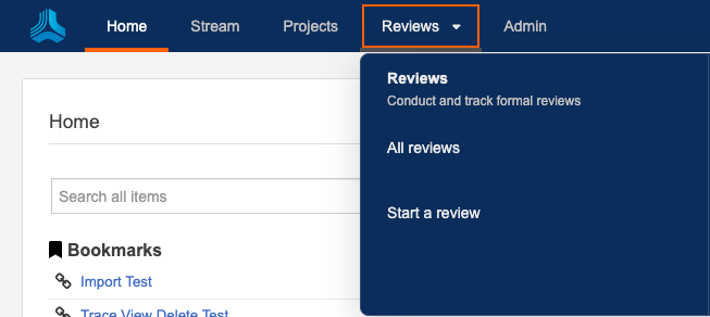 Jama Connect header includes Reviews option.