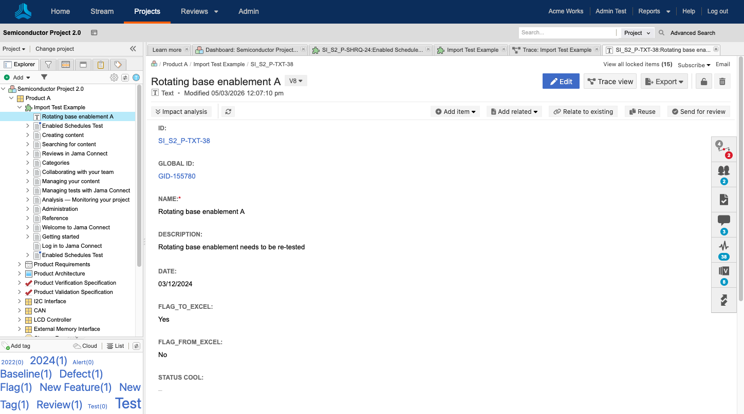 Your workspace consists of the Explorer Tree, details panel that displays information about the selection in the Explorer Tree, toolsbars, and widgets, which you can customize.