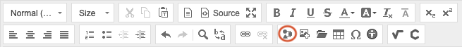 Select Diagram icon from the tools of the rich text editor.