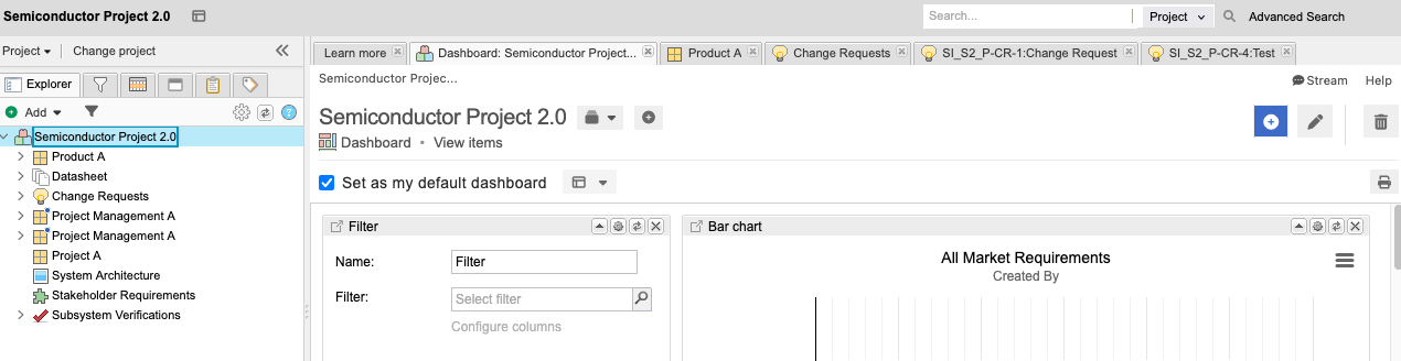 The Projects button and Project tab are highlighted for a selected project.